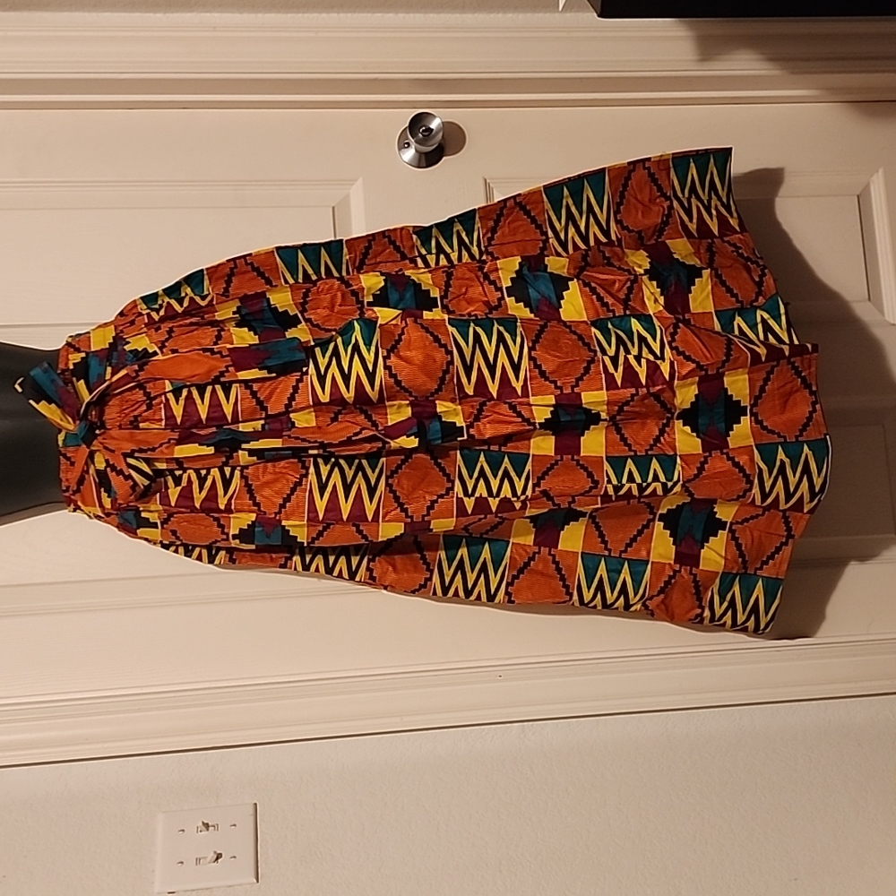 Ankara African Print Maxi Skirt - Picture 2 of 4
